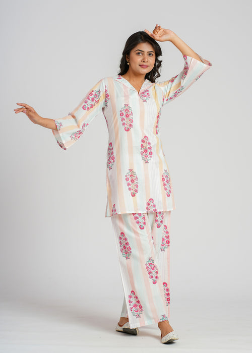 Ivory Bloom Co-Ord Set
