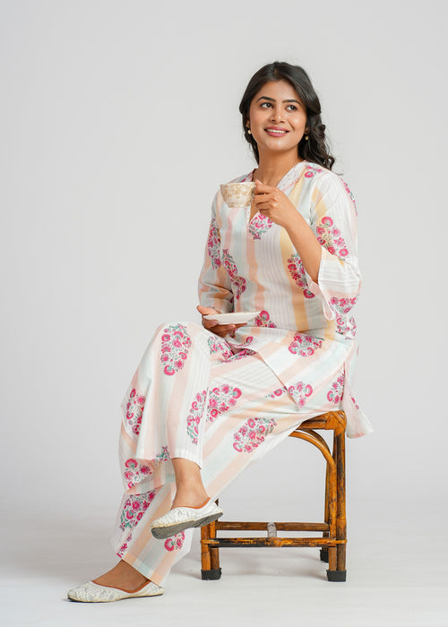 Ivory Bloom Co-Ord Set