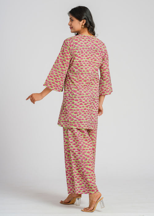 Floral Pop Cotton Co-Ord set