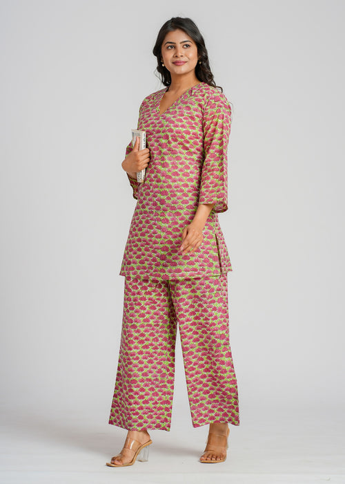 Floral Pop Cotton Co-Ord set