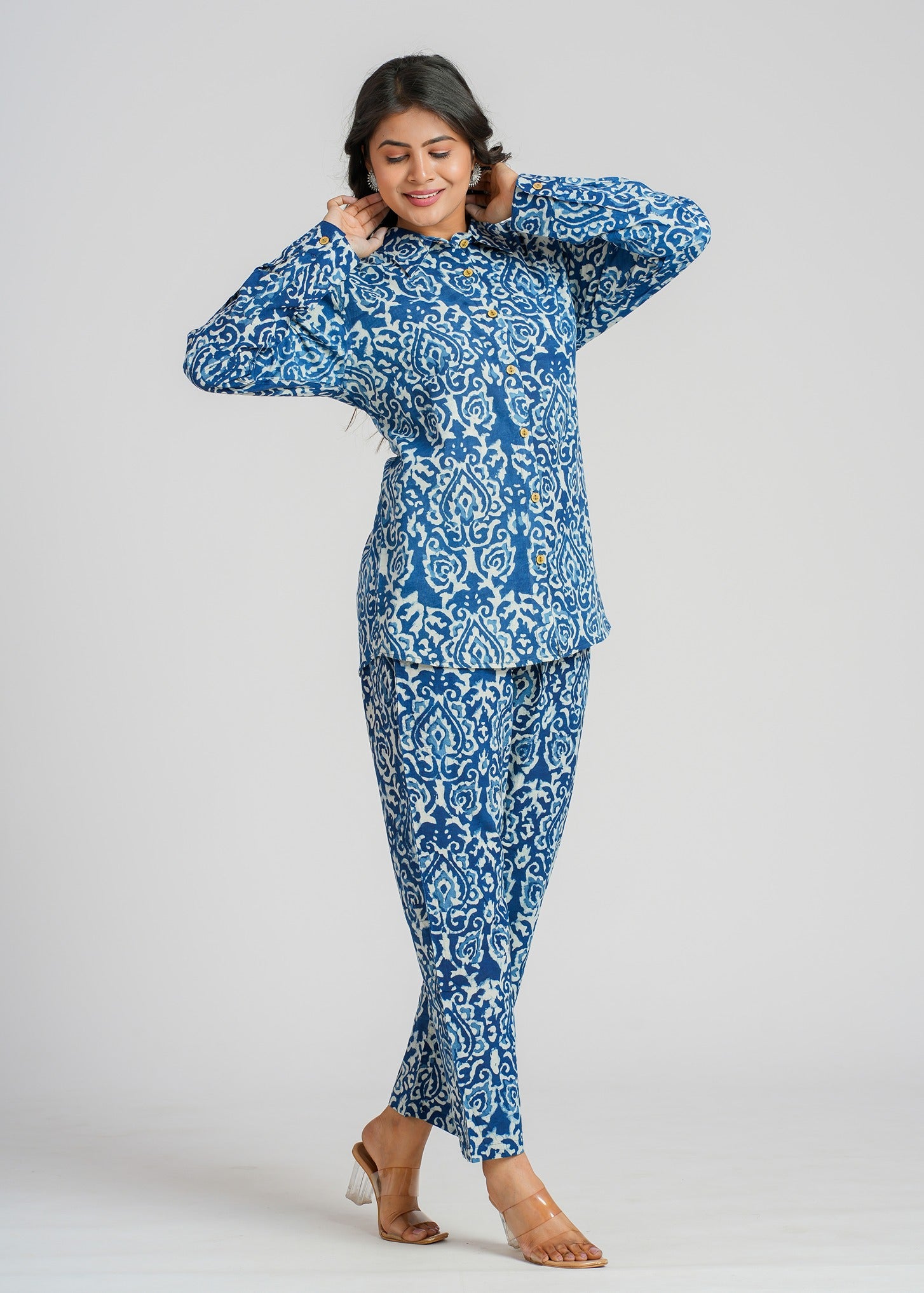 Midnight Tile Cotton Co-Ord Set