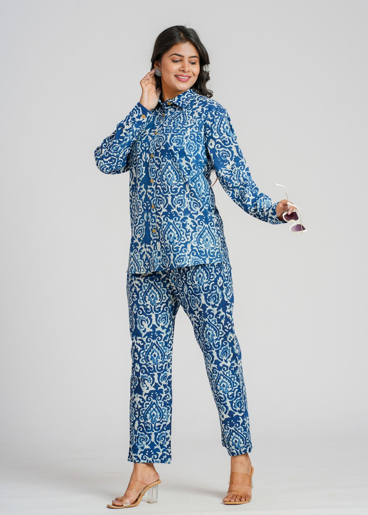 Midnight Tile Cotton Co-Ord Set