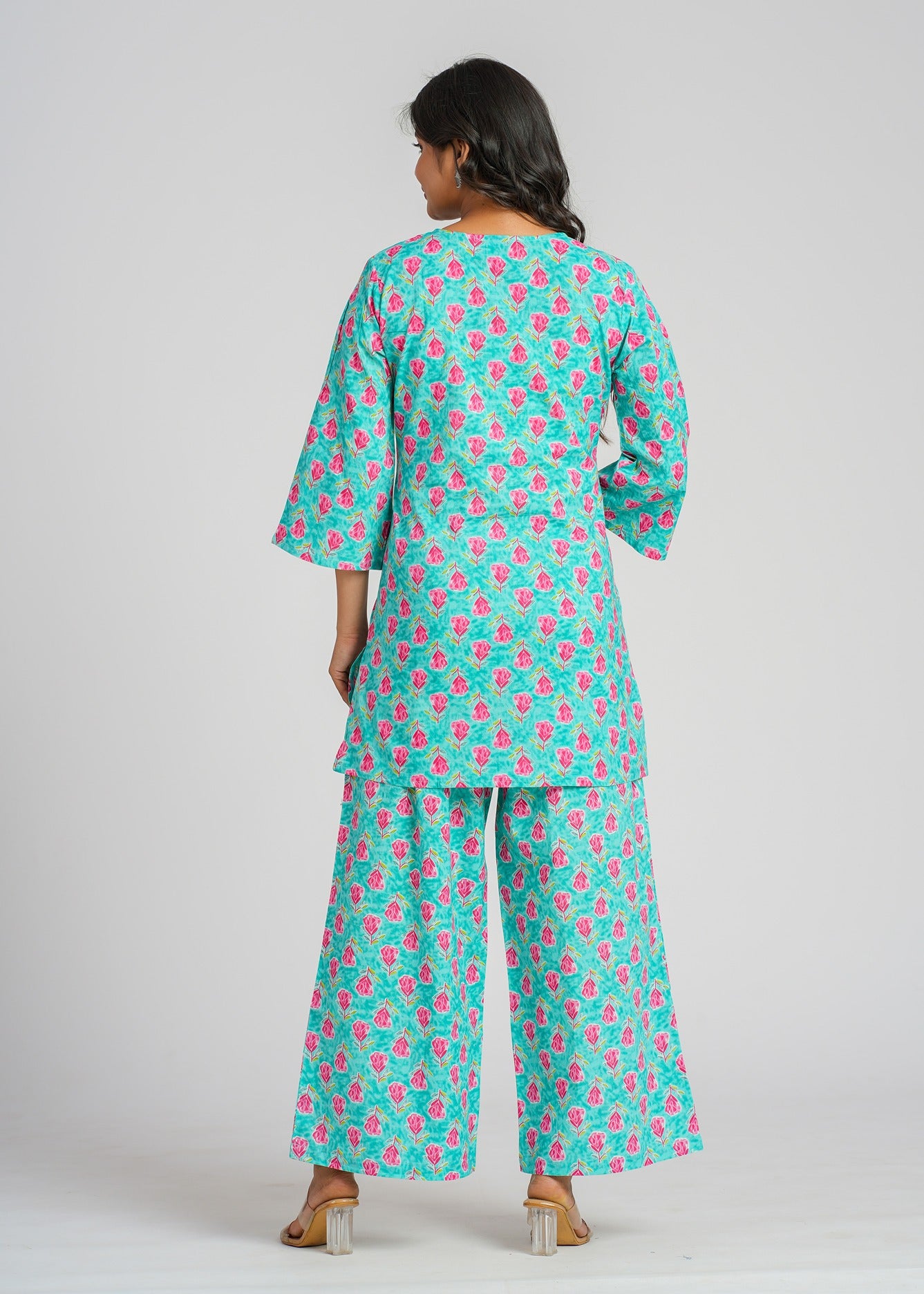 Teal Pink Co-Ord Set