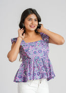 Violet Garden Frill Short Top