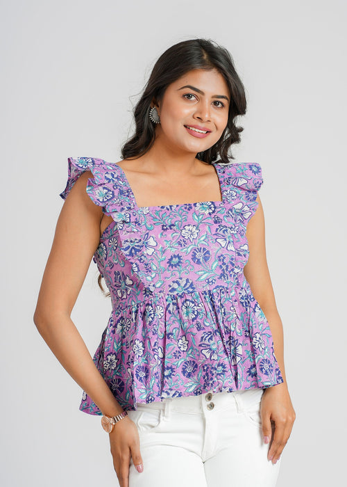 Violet Garden Frill Short Top