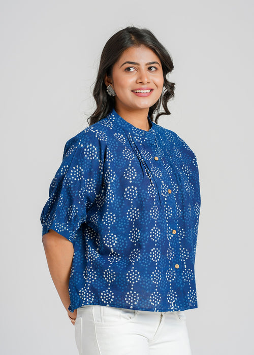 Block Printed Cotton Short Top