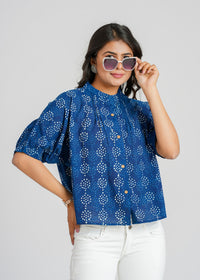 Block Printed Cotton Short Top