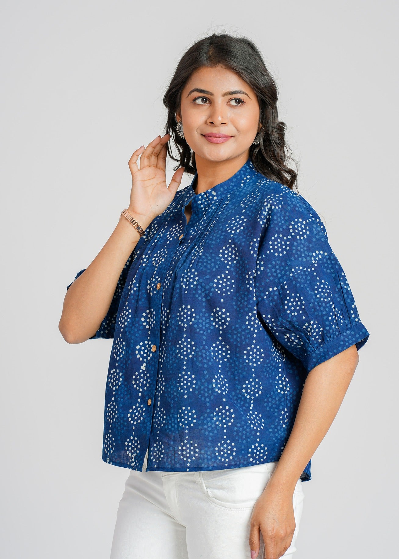 Block Printed Cotton Short Top