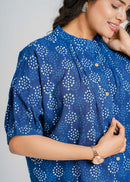 Block Printed Cotton Short Top