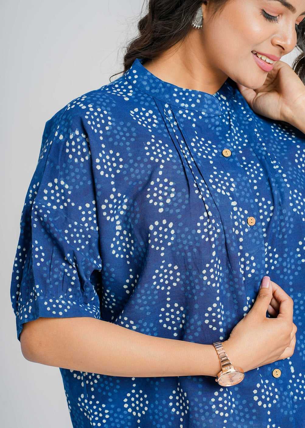 Block Printed Cotton Short Top