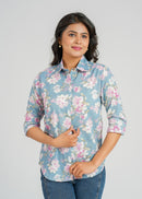 Printed Cotton Women's Shirt