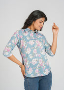 Printed Cotton Women's Shirt