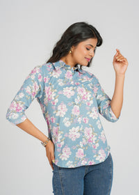 Printed Cotton Women's Shirt