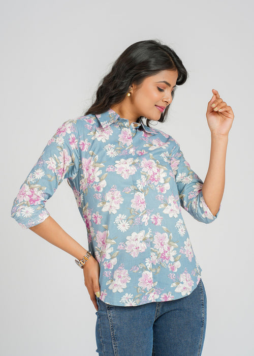 Printed Cotton Women's Shirt