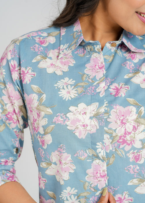 Printed Cotton Women's Shirt
