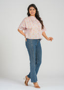 Block Printed Cotton Short Top