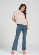 Block Printed Cotton Short Top