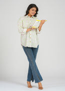 Block Printed Cotton Women's Shirt