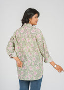 Block Printed Cotton Women's Shirt