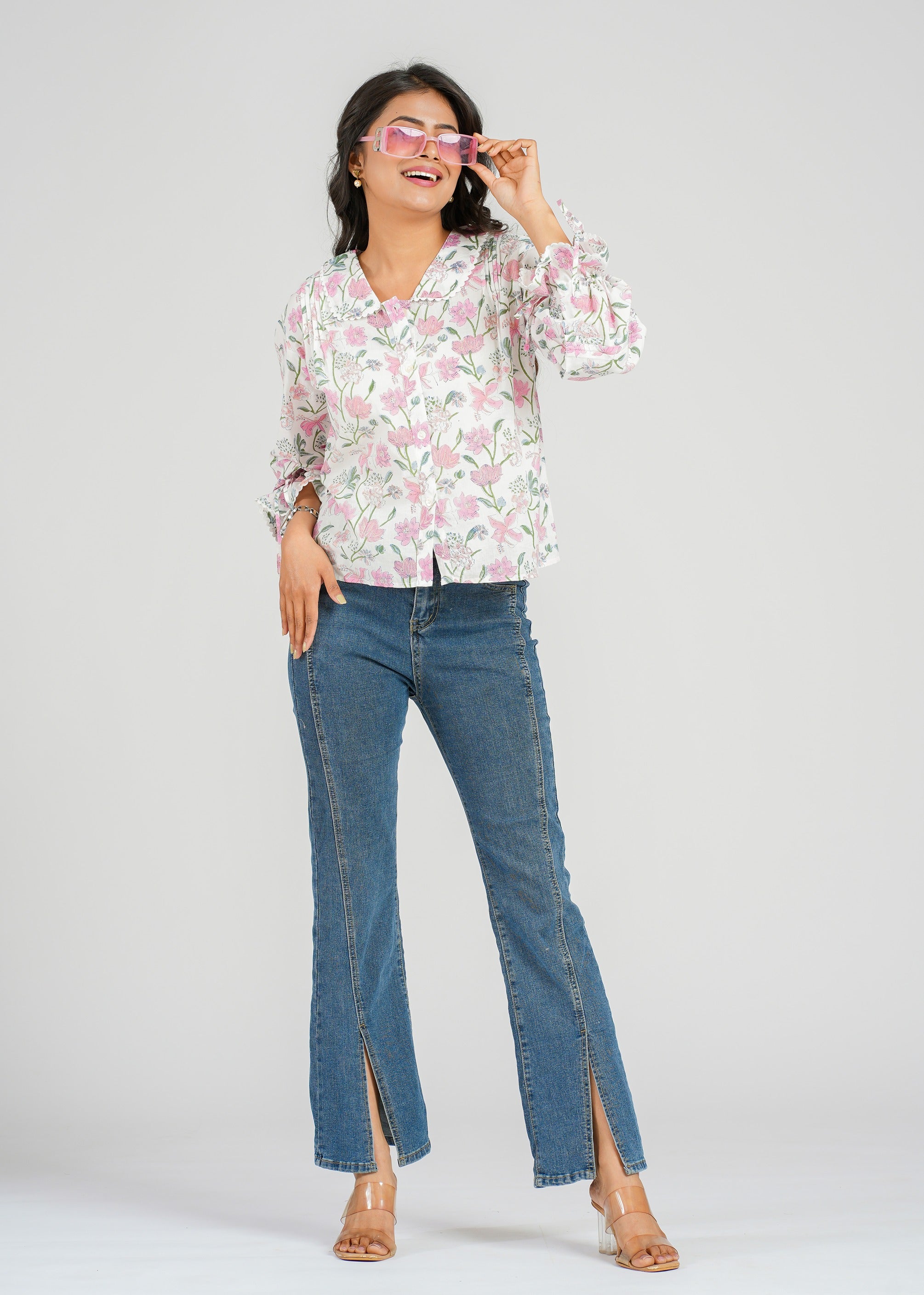 Rosette Lace Short Top