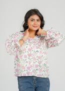 Rosétte Lace Cotton Short Top