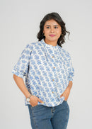 Block Printed Cotton Short Top