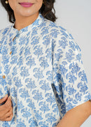 Block Printed Cotton Short Top