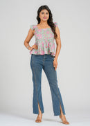 Sage Garden Frill Short Top
