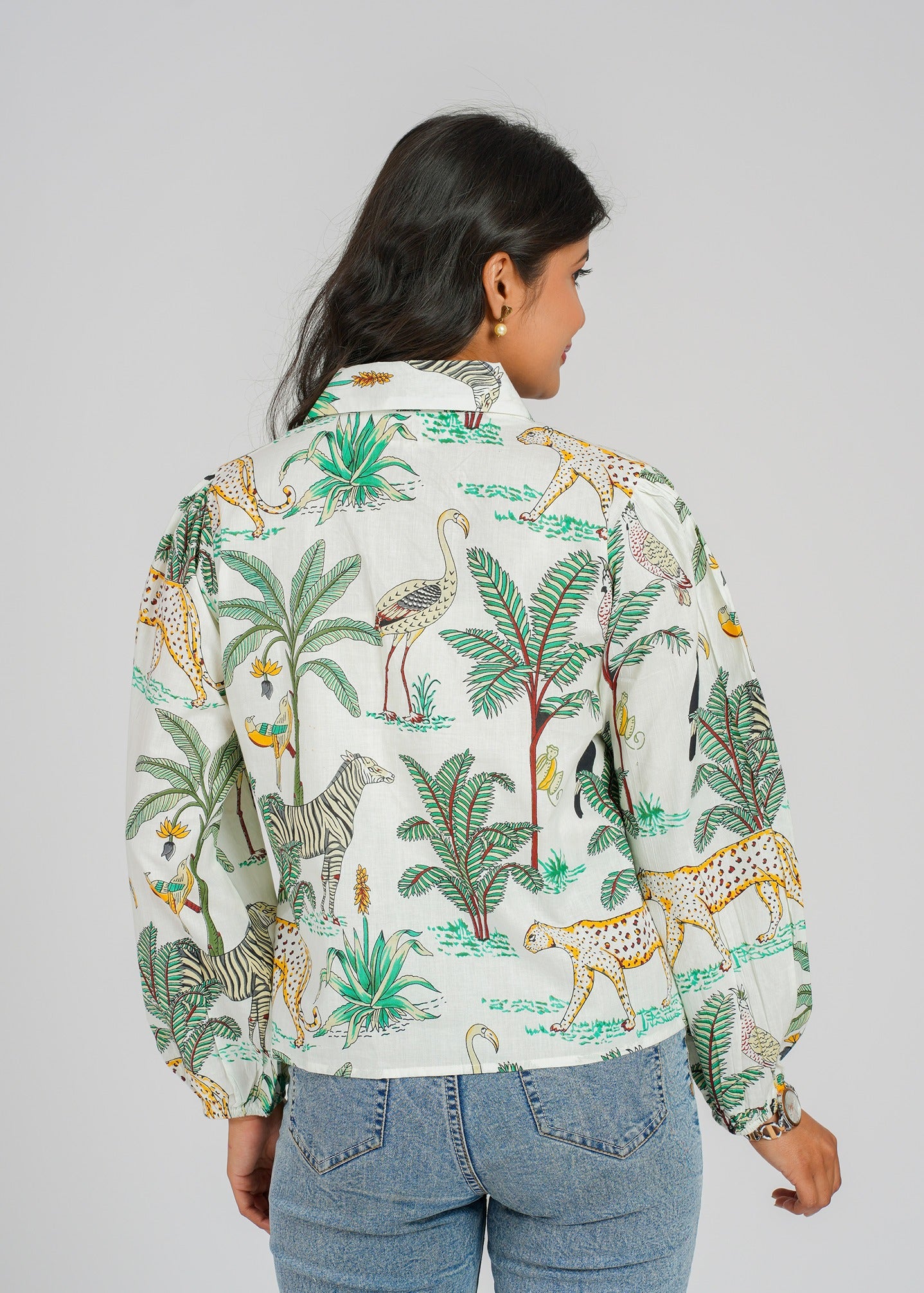 Women’s Cotton Block Printed Short Top