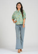 Block Printed Cotton Short Top