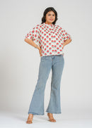 Block Printed Cotton Short Top