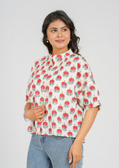 Block Printed Top