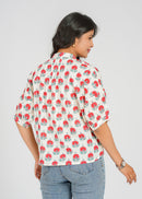 Block Printed Cotton Short Top
