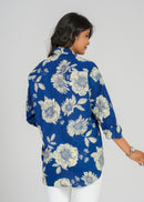 Block Printed Cotton Women's Shirt
