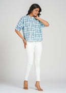 Block Printed Cotton Short Top