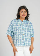 Block Printed Cotton Short Top
