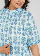 Block Printed Cotton Short Top