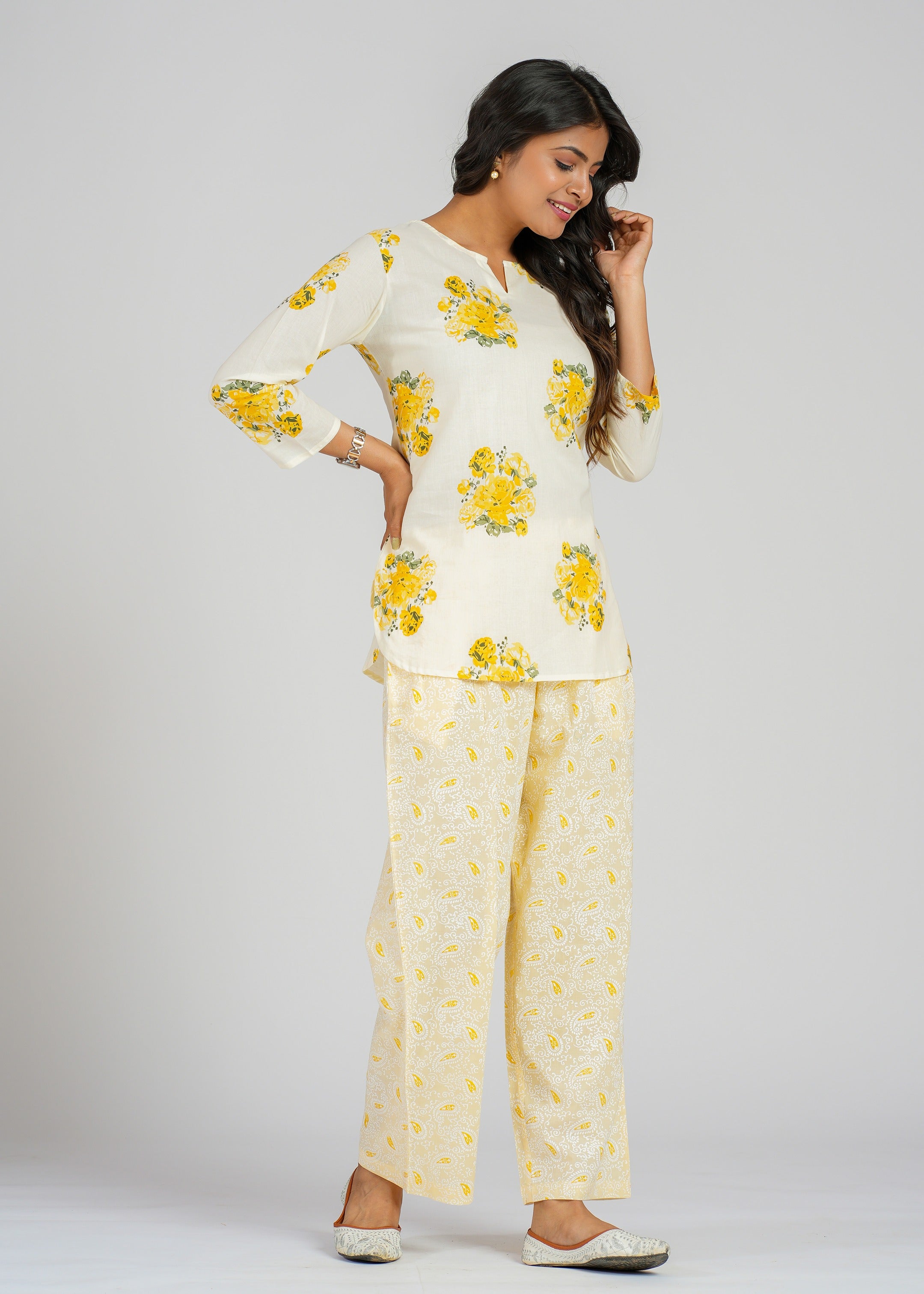 Yellow Bloom Floral Co-Ord set