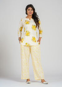 Yellow Bloom Floral Co-Ord set