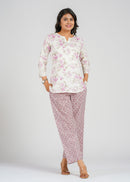 Floral Grace Cotton Co-Ord set