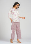 Floral Grace Cotton Co-Ord set