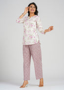 Floral Grace Cotton Co-Ord set