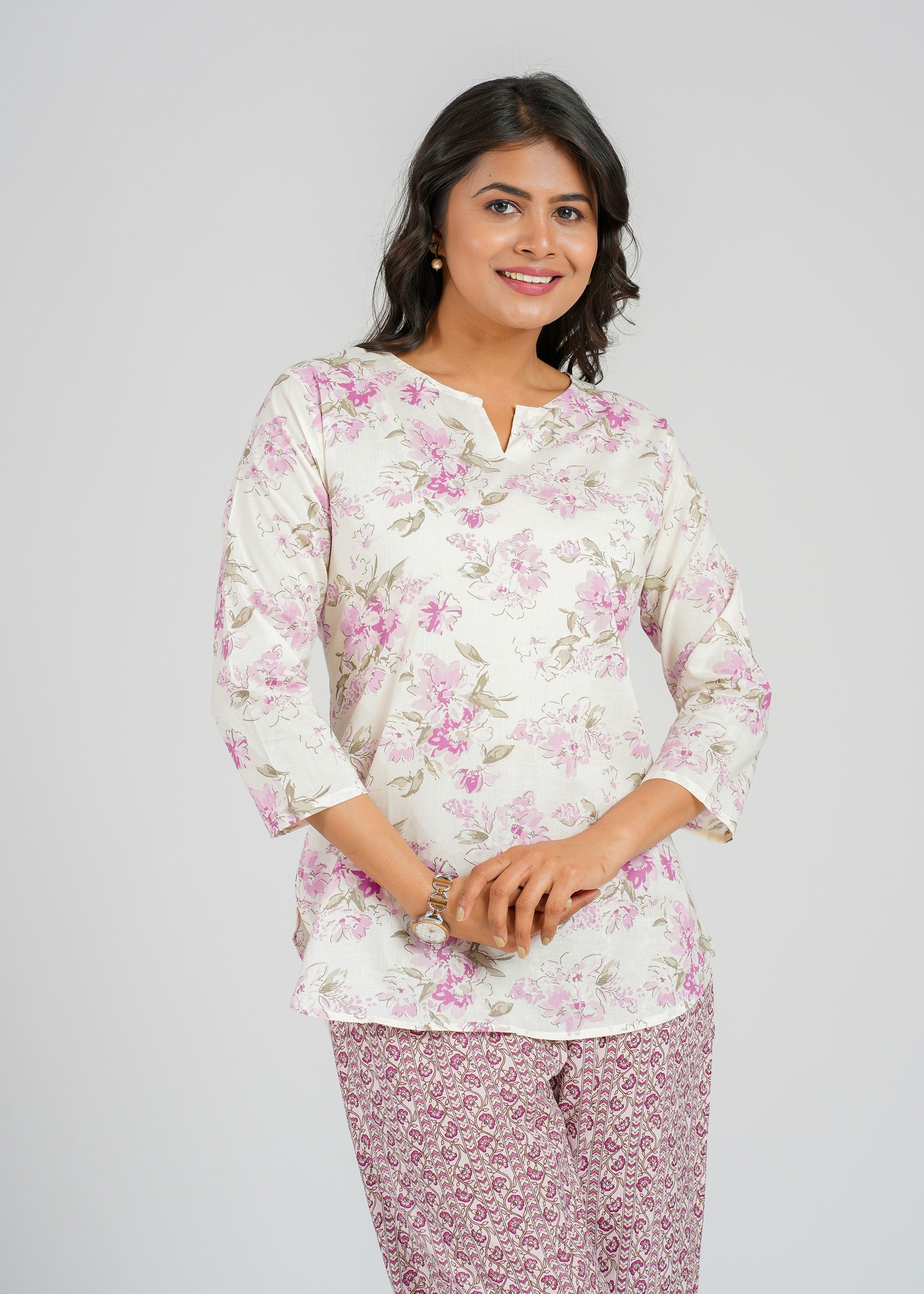 Floral Grace Cotton Co-Ord set