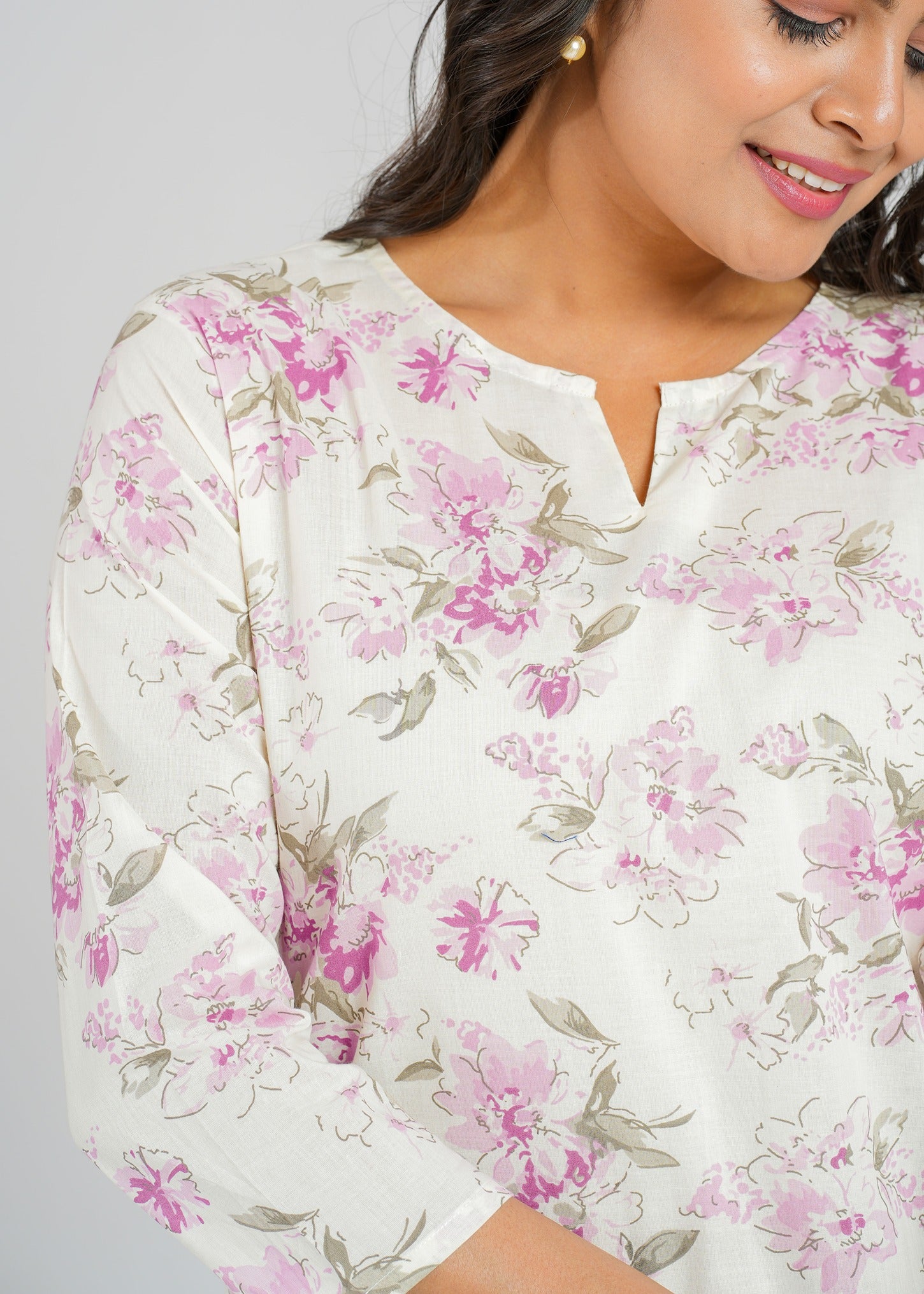 Floral Grace Cotton Co-Ord set