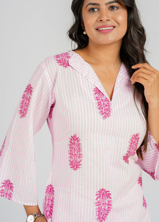 Floral on Stripes Co-Ord Set