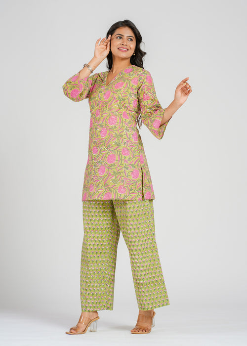 Block Printed Cotton Co-Ord set