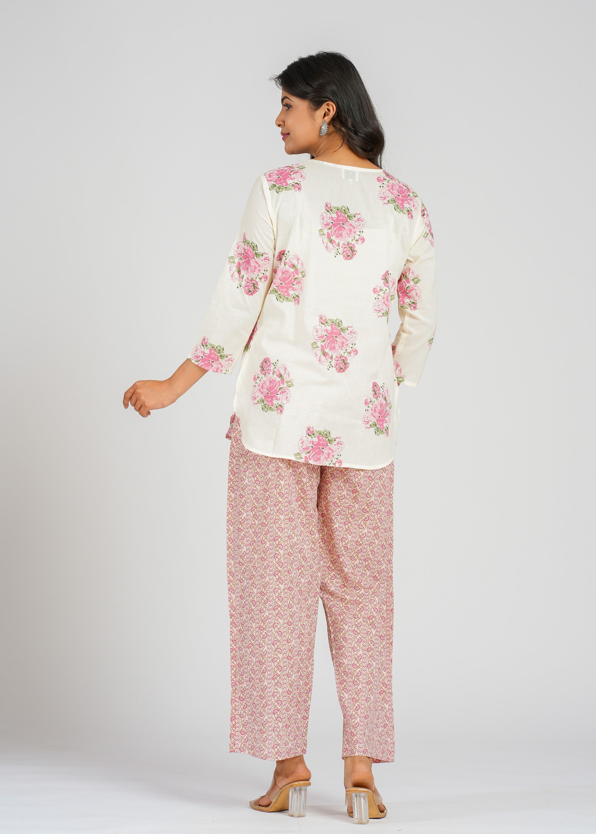 Rose Blooms Printed Co-Ord Set