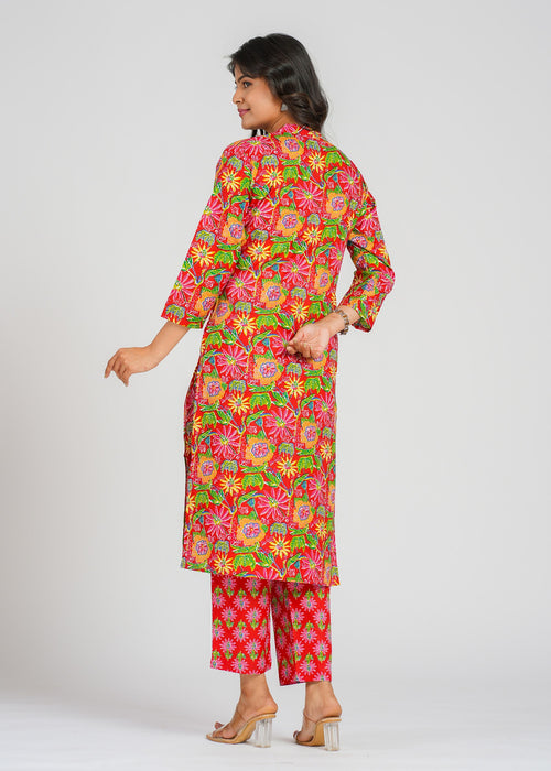 Cotton Printed Kurta Set