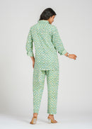 Green Lotus Printed Co-Ord