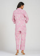 Pink Ivory Floral Printed Co-Ord set